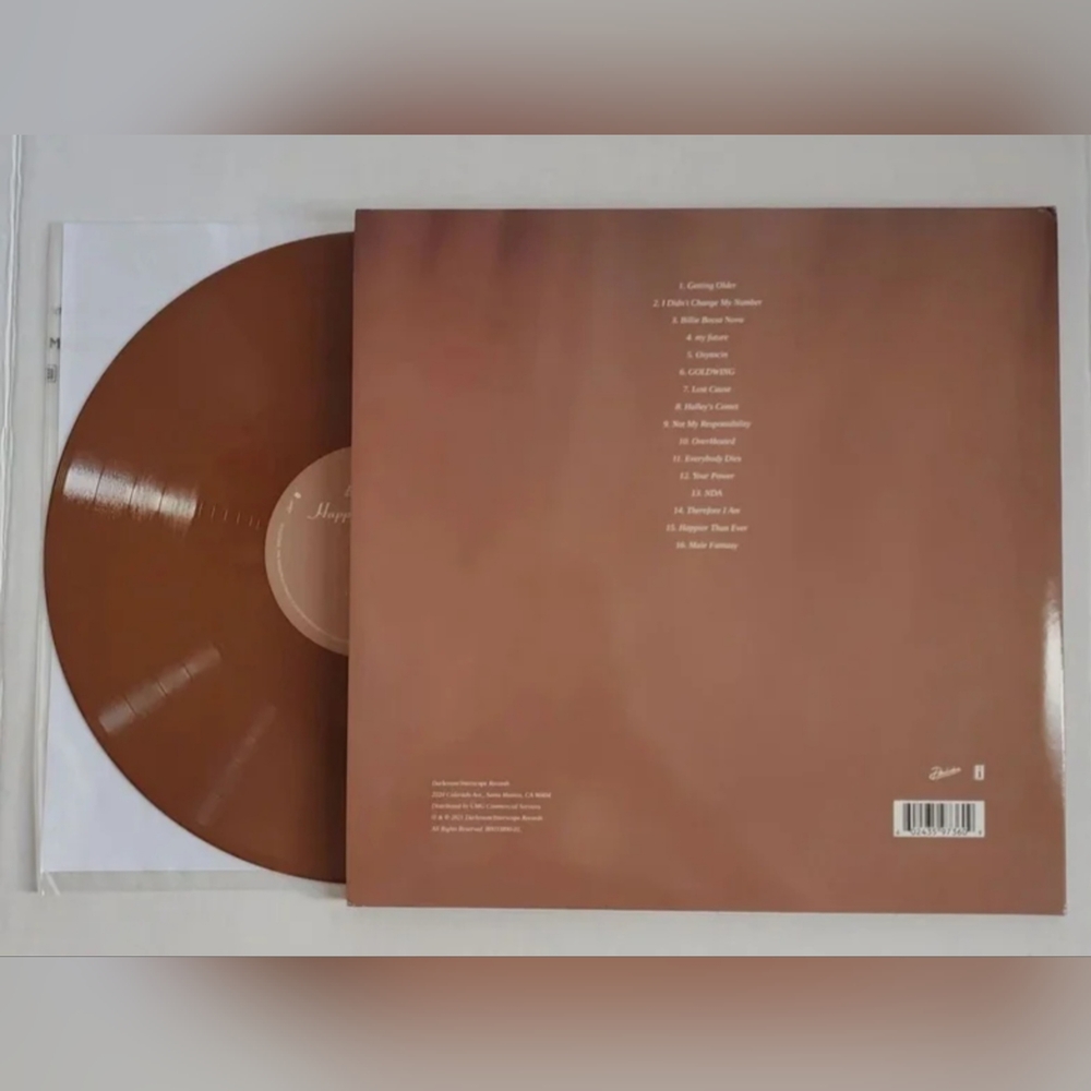 Billie Elish Happier Than Ever Indie Exclusive Vinyl Record + Handkerchief - Picture 5 of 7
